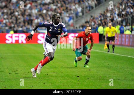 Frankreichs Bacary Sagna während des UEFA-Europameisterschafts-Qualifikationsspiel, Frankreich gegen Weißrussland in Stade de France, Saint-Denis.Paris, Frankreich am 3. September 2010. Foto Thierry Plessis/ABACAPRESS.COM Stockfoto