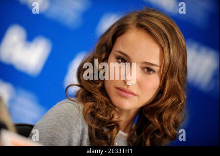 "Natalie Portman nimmt an der Pressekonferenz von ''Black Swan'' während des Toronto International Film Festival 2010 Teil. Toronto, Ontario, Kanada. September 14, 2010. Foto von Lionel Hahn/ABACAPRESS.COM. (Im Bild: Natalie Portman)' Stockfoto