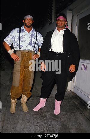 Peter und David Paul die Barbaren-Brüder Credit: Ralph Dominguez/MediaPunch Stockfoto