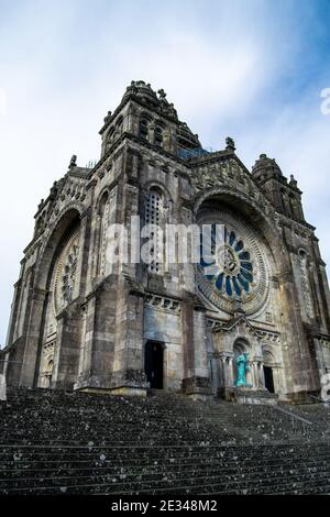 Santa Luzia Tempel oder Kirche religiösen Gottesdienst in Viana tun Castelo im Norden Portugals zu Ehren des Augenblicks Heiliger Stockfoto