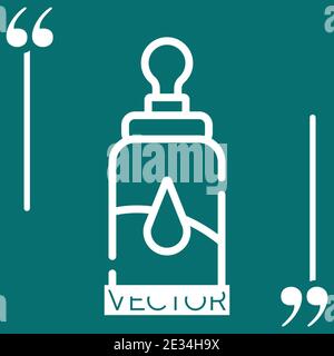 Vektor-Symbol für Pipette Lineares Symbol. Bearbeitbare Linie mit Konturen Stock Vektor