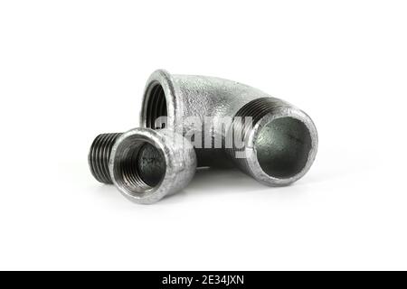 Werkzeuge und Materialien für sanitäre Arbeiten. Stockfoto