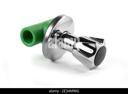 Werkzeuge und Materialien für sanitäre Arbeiten. Stockfoto