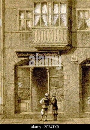 Ladengeschäft Leipzig Julius Klinkhardt. Stockfoto