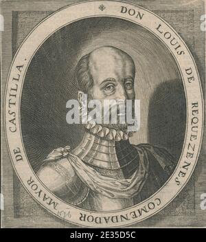 Luis de Zúñiga y Requesens 1528-1576, Erfgoedcentrum Rozet, 300 191 d 2 B-32. Stockfoto