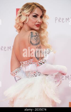 16. Januar 2021, Madrid, Spanien: DANIELA SANTIAGO nimmt an 26. Jose Maria Forque Awards Red carpet im Palacio de Congresos IFEMA Teil. (Bild: © Jack Abuin/ZUMA Wire) Stockfoto