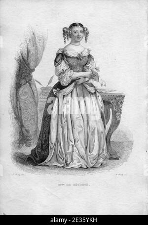 Madame de Sévigné par Boilly. Stockfoto