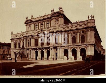 Maggi, Giovanni Battista (183..-18...) - n. 48 - Turin - Palazzo Carignano. Stockfoto