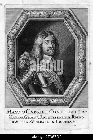 Magnus Gabriel de La Gardie. Stockfoto