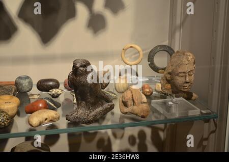 Ausstellung von Mumien, Artefakten und ägyptischen Funden im Ägyptischen Museum von Turin Stockfoto