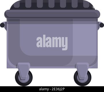 Mülleimersymbol. Cartoon von Mülleimer Vektor-Symbol für Web-Design isoliert auf weißem Hintergrund Stock Vektor