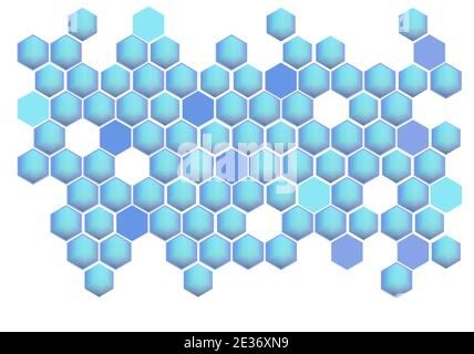 Moderne abstrakte blaue Sechsecke Hintergrund Stock Vektor