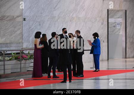 Madrid, Spanien. 16. Jan, 2021. Bei der Fotocall für die 26. Jährlichen Jose Maria Forque Awards in Madrid am Samstag, 16. Januar, 2021. Quelle: CORDON PRESS/Alamy Live News Stockfoto