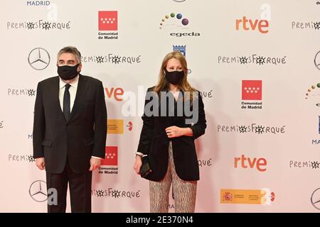 Madrid, Spanien. 16. Jan, 2021. Bei der Fotocall für die 26. Jährlichen Jose Maria Forque Awards in Madrid am Samstag, 16. Januar, 2021. Quelle: CORDON PRESS/Alamy Live News Stockfoto