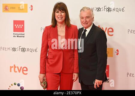 Madrid, Spanien. 16. Jan, 2021. Bei der Fotocall für die 26. Jährlichen Jose Maria Forque Awards in Madrid am Samstag, 16. Januar, 2021. Quelle: CORDON PRESS/Alamy Live News Stockfoto