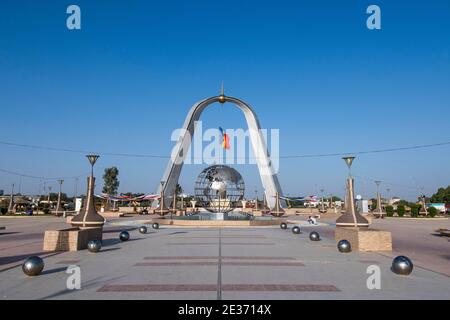 Denkmal der Unabhängigkeit, Place de la Nation, N'Djamena, Tschad Stockfoto