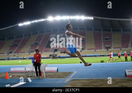 Skopje, Mazedonien - 10.-11. August 2019 Leichtathletik-Europameisterschaften - Dritte Liga. (Männer-Weitsprung, Dreisprung) Stockfoto