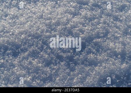 Strukturierter, Weißer, Frisch Gefallener Schnee Stockfoto