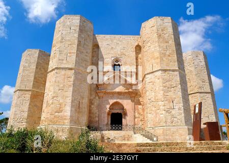 Castel del Monte in der Sonne Stockfoto