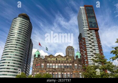 ROTTERDAM, NIEDERLANDE : das Hotel New York war früher das Büro der Reederei Holland Amerika Lijn (HAL) Stockfoto