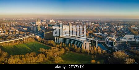 Skyline Von Boston Manor Stockfoto