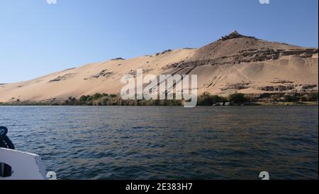 Ägypten - Philae Tempel - Assuan - Nubisches Dorf Stockfoto