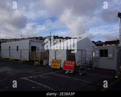 Paignton, Großbritannien: Ein NHS / National Health Service Test and Trace Center für covid 19 Stockfoto