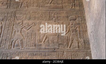 Ägypten - Esna Tempel Stockfoto