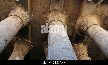 Ägypten - Esna Tempel Stockfoto