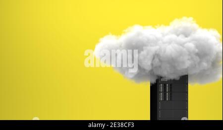 Cloud-Computing-Technologie, Innovation, Zukunftsorientierung, Cybersicherheit, Verschlüsselte Internetdateninformationen Stockfoto