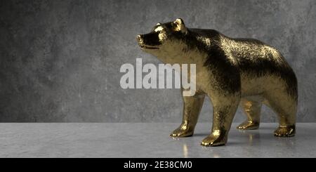 Bear Market Börse, Gold, Investment, Financial Stockfoto