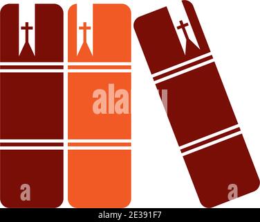 Buch Logo Symbol Design Vorlage Vektor Illustration Stock Vektor