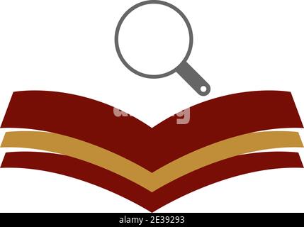 Buch Logo Symbol Design Vorlage Vektor Illustration Stock Vektor
