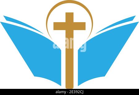 Buch Logo Symbol Design Vorlage Vektor Illustration Stock Vektor