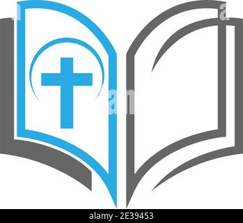 Buch Logo Symbol Design Vorlage Vektor Illustration Stock Vektor