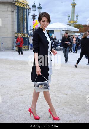 Lin Chi-Ling Ankunft für die Christian Dior Fashion Show auf Espace Ephemere Tuileries während der Paris Fashion Week Frühjahr / Sommer 2011 in Paris, Frankreich am 1. Oktober 2010. Foto von ABACAPRESS.COM Stockfoto