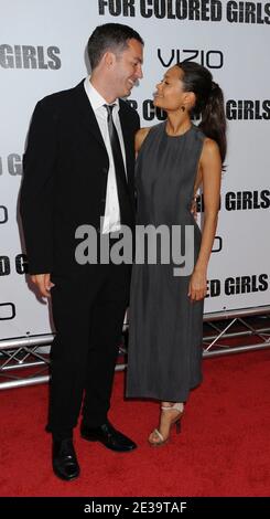 Thandie Newton und Ehemann Ol Parker kommen zur Premiere von "for Colored Girls" am 25. Oktober 2010 im Ziegfeld Theater in New York City, NY, USA. Foto von Graylock/ABACAPRESS.COM Stockfoto