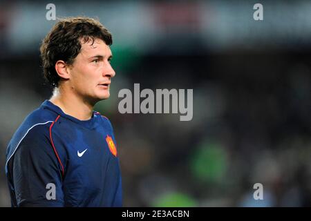 Frankreichs Yannick Jauzion beim Internationalen Freundlichen Rugby Spiel, Frankreich gegen Argentinien im La Mosson Stadion in Montpellier, Frankreich am 20. November 2010. Frankreich gewann 15:9. Foto von Alain Grosclaude/ABACAPRESS.COM Stockfoto