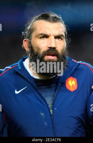 Frankreichs Sebastien Chabal während des Internationalen Freundlichen Rugby-Spiels, Frankreich gegen Argentinien im La Mosson Stadion in Montpellier, Frankreich am 20. November 2010. Frankreich gewann 15:9. Foto von Alain Grosclaude/ABACAPRESS.COM Stockfoto