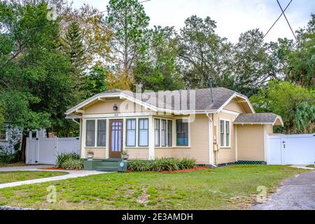 Gentrified House - Seminole Heights Neighborhood, Tampa, Florida Stockfoto