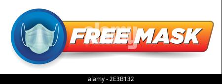 Kostenlose Maske Symbol Abzeichen Vektor Stock Vektor