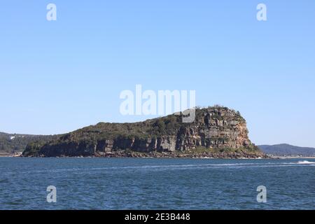 Lion Island Nature Reserve in Broken Bay, Central Coast, NSW, Australien. Stockfoto