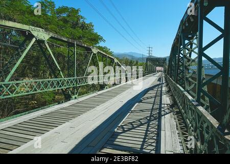 World war II Memorial Tha Pai Memorial Bridge in Pai, Mae Hong Son, Thailand. Stockfoto