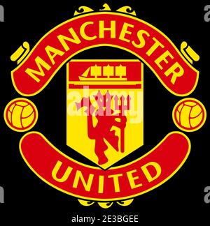 Manchester United Football Club Red Devil Abzeichen Stockfoto