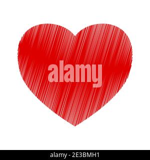 Wachsmalstift Valentine30 Stock Vektor