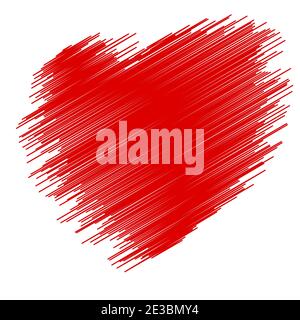 Wachsmalstift Valentine18 Stock Vektor