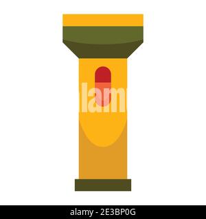 Camping Taschenlampe Farbe Symbol. Vektor-Design Illustration Zeichen Logo. Stock Vektor