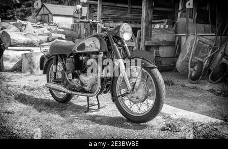 Ein schönes 1956 Norton Dominator Stockfoto