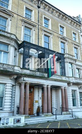 libysche Botschaft in london Stockfoto