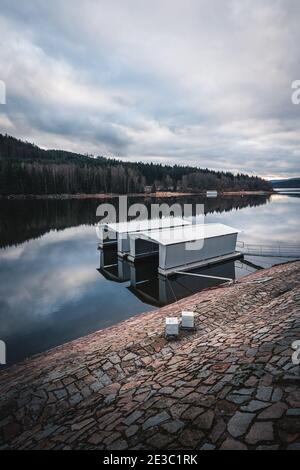 Lipno-Talsperre - Nationalpark Sumava, Tschechische Republik Stockfoto